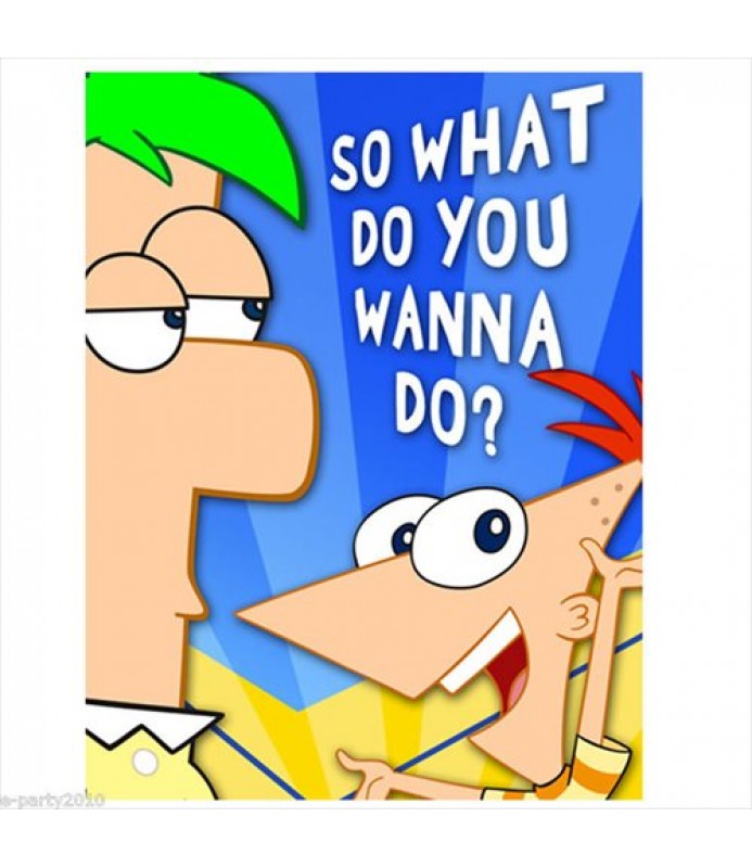 Phineas And Ferb Invitations W Env 8ct 